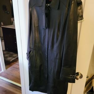 Danier Womens black leather coat